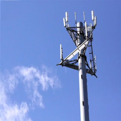 30m 35m 40m Galvanisé 4g / 5g sites cellulaires monopole téléphonie cellulaire tour signal micro-ondes