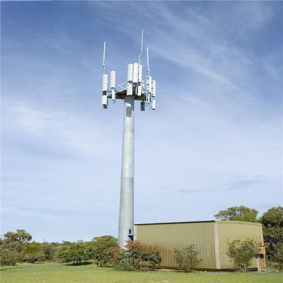 30m 35m 40m Galvanisé 4g / 5g sites cellulaires monopole téléphonie cellulaire tour signal micro-ondes