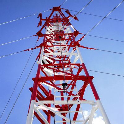 Tour de transmission tubulaire galvanisée en acier galvanisé 30 40 50 M Mètre Télécommunications 5G/4G/3G
