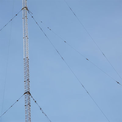 100 mètres Q345 Q235 Q420 Structure en acier Tour à pôle galvanisé Antenne à angle grille Poile de communication Mast Tour de télécommunication