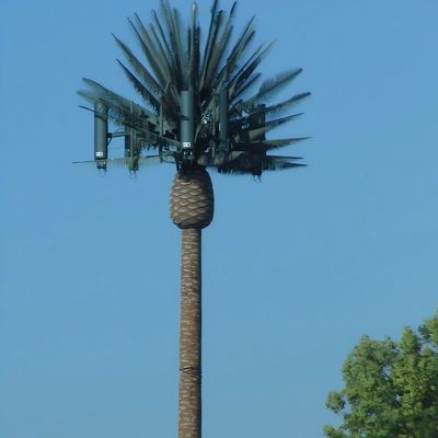 Grande résistance au vent extérieure masquée Tour de téléphonie cellulaire monopole Arbre bionique tour à pôle unique