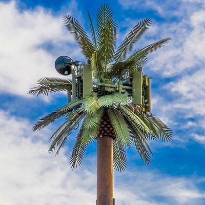 Palmier Faux Arbre Tour cellulaire Télécommunication camouflée 5-80M