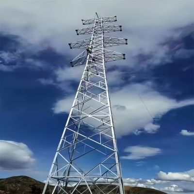 110KV 220KV chaud galvanisé grandes lignes électriques tours haute tension tour électrique