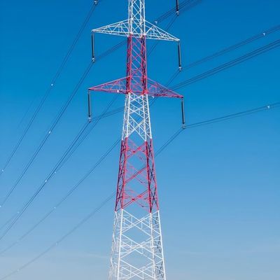 Galvanisés en treillis à angle multi-circuits métalliques, tours de lignes électriques, suspension, double circuit, réseau électrique