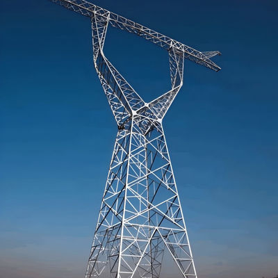 Galvanisés en treillis à angle multi-circuits métalliques, tours de lignes électriques, suspension, double circuit, réseau électrique