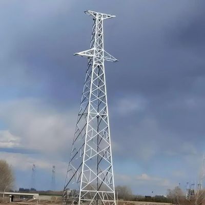 110 Kv Tour galvanisée à flanc de grande ligne électrique Tours de ligne de transmission à tube unique Tour monopole