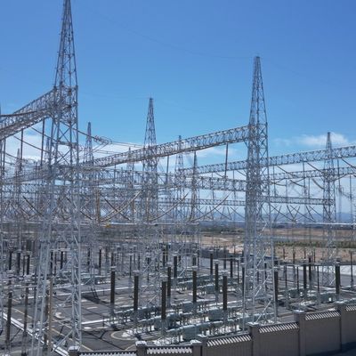 Tour de transmission d'électricité en acier galvanisé