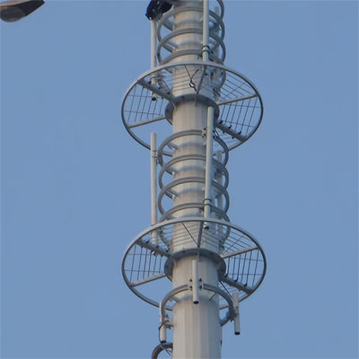 Signal téléphonique Wifi 5G Station de base cellulaire Télécommunications en acier Monopole Tour 5 10 20 25 30 35 40 Mètre