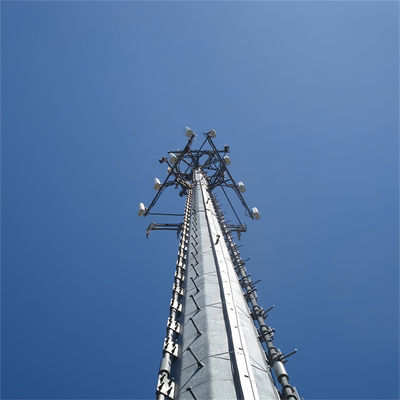 Antenne cellulaire télécommunications tour de monopole galvanisée à chaud 10 -60 M