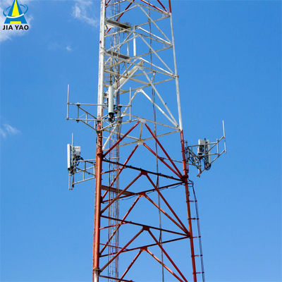 10 20 30 40 50 60M Tour en acier tubulaire galvanisé Signal Wifi Bts Télévisions 3 jambes Tour en acier tubulaire