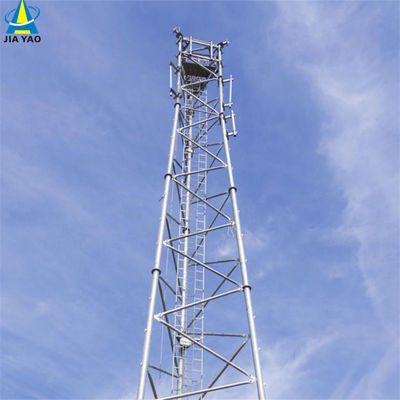 Communiqué en acier rond Téléphone portable Auto-supportant Tour en treillis Antenne Tubulaire Mast 3 jambe