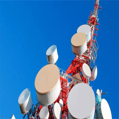Réseau d'acier en treillis d'angle Antenne radio 4g équipement sans fil Antenne booster signal cellulaire tour de télécommunication mobile
