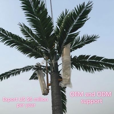 Tour d'arbre bionique alimentée par l'énergie solaire Conception personnalisée de l'antenne multi pour le réseau de bord urbain