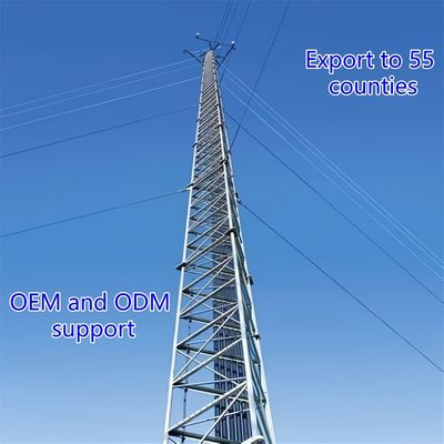 Tour en acier à trois pattes résistante à la corrosion, adaptée aux installations extérieures et aux applications de support de charges lourdes