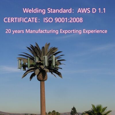 Palmier Faux Arbre Tour cellulaire Télécommunication camouflée 5-80M