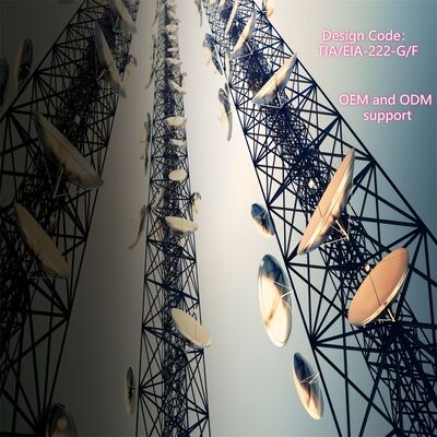 60M 3 tubes personnalisés 3 jambes en acier galvanisé autoportant Wifi GSM Tour de la station de base de télécommunications à micro-ondes