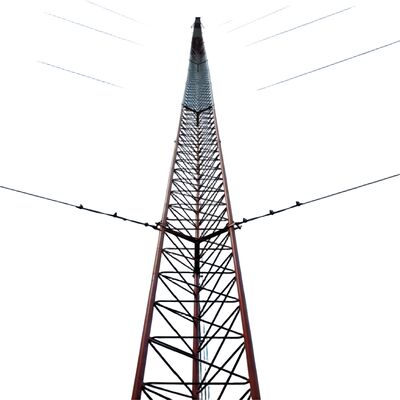 3 pieds fil galvanisé durable acier galvanisé 30 40 50 65m 4G 5G Wifi Radio satellite télécommunication tour