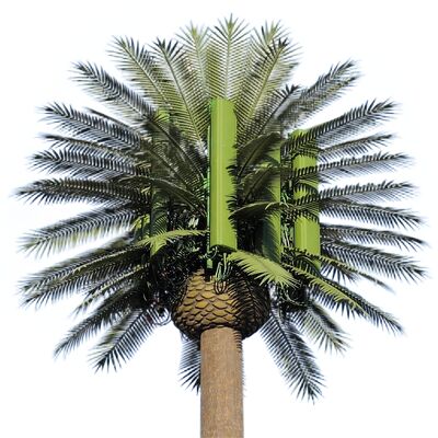 Arbre simulé de 45 m Tour de télécommunications Alliage d'aluminium 30 m Réseau LTE Parcs urbains Eco-friendly