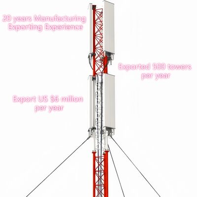 Tour en fil de fer galvanisé conçue pour maximiser la hauteur avec une utilisation minimale de matériaux structurels basée sur les codes de conception ANSI/TIA-222-G-H-F