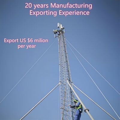 Tour en fil de fer galvanisé conçue pour maximiser la hauteur avec une utilisation minimale de matériaux structurels basée sur les codes de conception ANSI/TIA-222-G-H-F