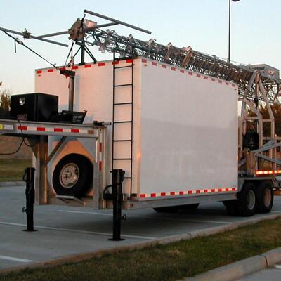 Tour de communication Wifi sur roues 15 20 25 30M