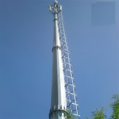 Monopole Tower tour de télécommunication conçue avec une résistance à la tension allant de 360 à 630 mégapascals pour une durabilité accrue