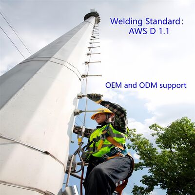 Monopole Tower single shaft design telecom tower optimized for aesthetic sensitive locations and limited space urban areas