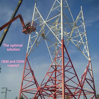 A36 ASTM 4-Legged Galvanized Telecom Steel Lattice Tower for Reliable Internet Solutions Designing