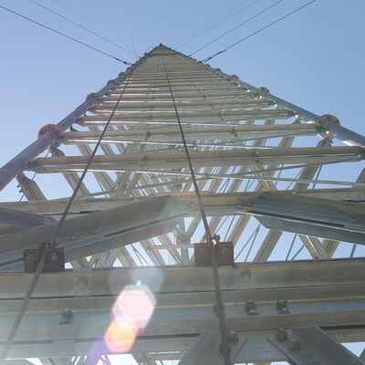 20m-60m Wireless Communication Price Iron Telecom Guyed Wire 5g Radio Antenna WiFi ISP Internet Tower for Sale