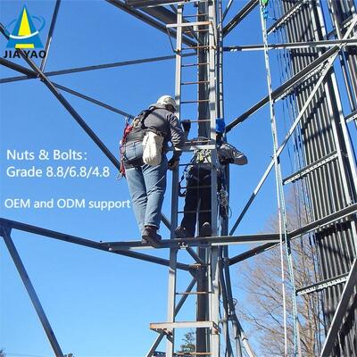 11 17 23 29M léger 3 pattes angulaires en acier galvanisé extérieur 5G 4G tour d'antenne de télécommunication à faible charge par satellite