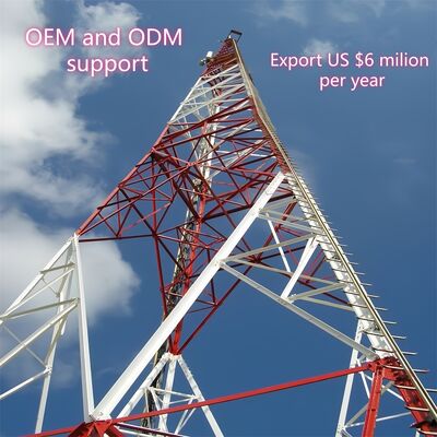 13 19 25 31M 3 jambes angulaires légères en acier galvanisé autoportant extérieur 5G 4G Wifi tour de couverture de petite zone