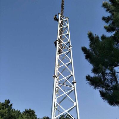 18 28 38M 3 Pieds Tubulaire en acier galvanisé à haute fréquence extérieure 5G 4G Wifi TV Broadcast Communication Tower