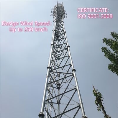 18 28 38M 3 Pieds Tubulaire en acier galvanisé à haute fréquence extérieure 5G 4G Wifi TV Broadcast Communication Tower