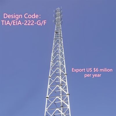 18 28 38M 3 Pieds Tubulaire en acier galvanisé à haute fréquence extérieure 5G 4G Wifi TV Broadcast Communication Tower