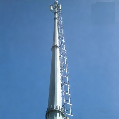 11 17 23M tour de communication compacte extérieure en acier galvanisé tubulaire monopôle efficace de l'espace 5G 4G Wifi