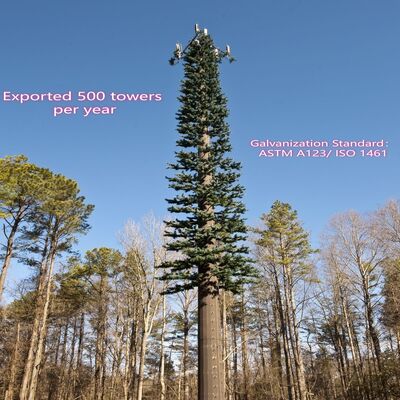 36M Bionic Tree Tower avec des troncs artificiels en fibre de verre durables, des branches et des feuilles avec des plates-formes cachées pour les antennes 5G et les capteurs environnementaux