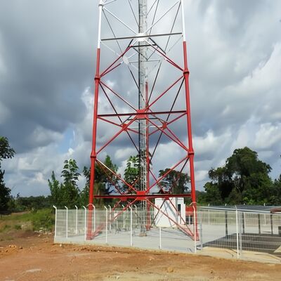 Tour tubulaire en acier de 30M à 3 pieds, conçue pour les applications de télécommunication, de micro-ondes, de surveillance, d'observation et de sécurité