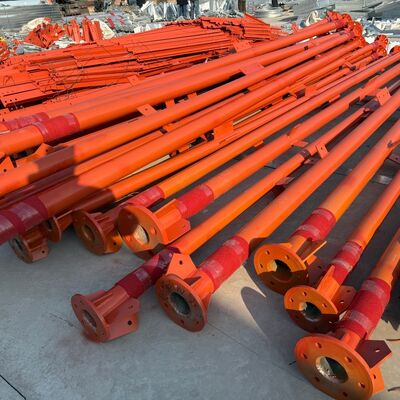 Tour en acier tubulaire robuste à 3 pieds de 45 m avec une résistance élevée aux chocs, adaptée aux tours de micro-ondes et de sécurité des télécommunications