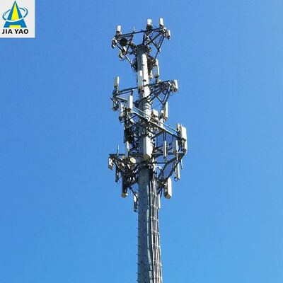 12 25 32M ont galvanisé l'installation rapide anticorrosion de tour de communication unipolaire pour la région côtière