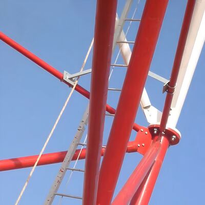 Tour robuste en acier tubulaire à 3 pieds, adaptée aux systèmes de micro-ondes et de sécurité 4G 5G avec construction en acier à haute résistance