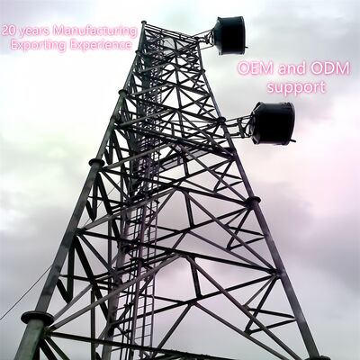 Tour en acier tubulaire à 3 pieds de gros calibre avec finition galvanisée à chaud pour une résistance améliorée à la corrosion en extérieur