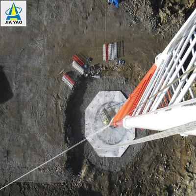 Wireless IP67 Waterproof Guyed WireTower Anti-Rust For Rural Off-Grid Communication