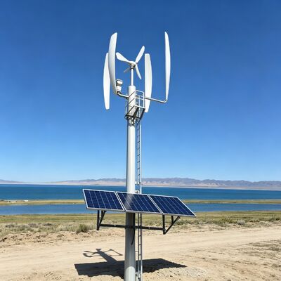tour de communication soutenue par hybride solaire de vent de 20M 30M pour la station de base d'énergie renouvelable