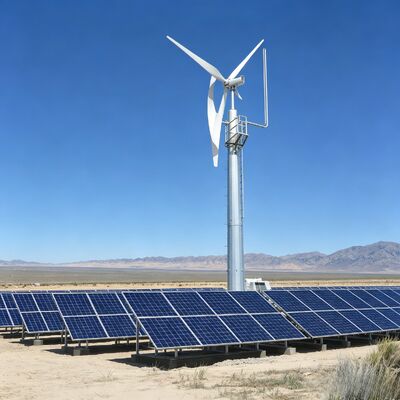 tour de communication soutenue par hybride solaire de vent de 20M 30M pour la station de base d'énergie renouvelable