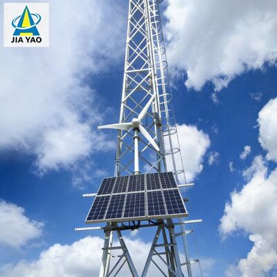 Tour de communication compatible d'énergie renouvelable pour la surveillance du parc solaire de parc éolien