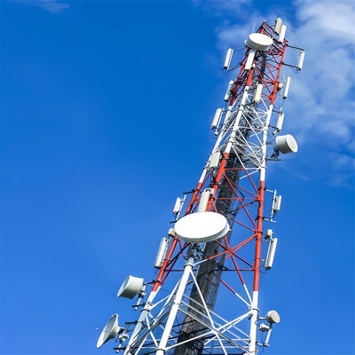 niveau résistant sismique résistant aux chocs de la tour 9 de télécom de montagne tubulaire de 18M 42M 3 de jambe pour le secteur de haute altitude