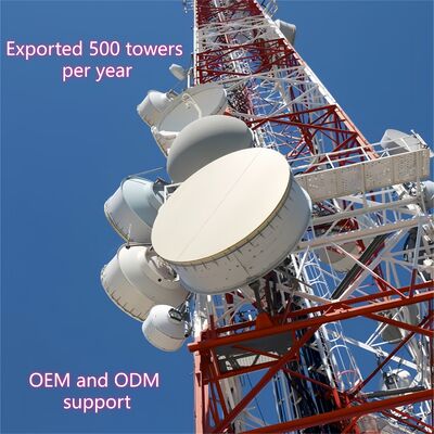 OIN à pattes de tour d'antenne de la preuve 4 de corrosion de 40M certifiée pour l'infrastructure de télécom