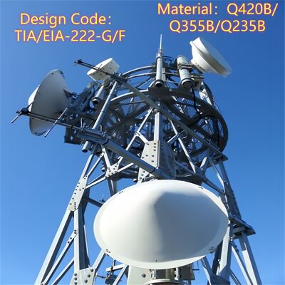 45M Quick Deployment 4 Legged Tower For 5G Coverage Expansion Project