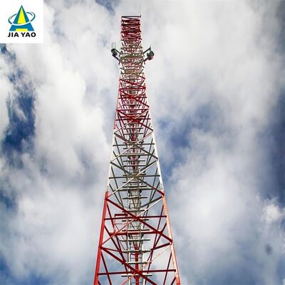 Tour en acier d'angle à pattes en acier de 44M Q355 à faible entretien 3 pour les télécoms résidentiels