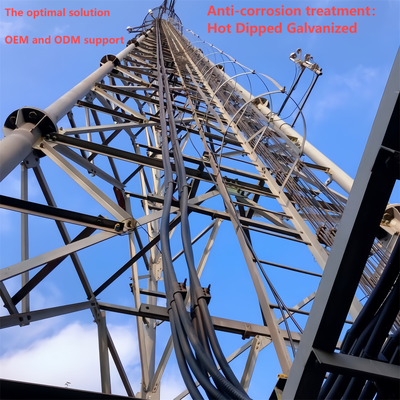 La soufflerie de 54M a examiné la tour 150KPH de 3 tubes pour la ville côtière 5G